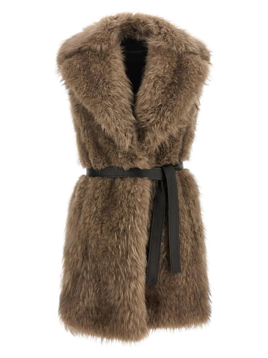 26FW 블랑샤 베스트 BL339528BM BEIGE