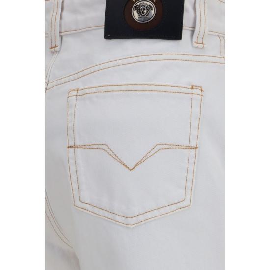 26FW 베르사체 데님 팬츠 VE10256681A186521D660BB WHITE - VERSACE