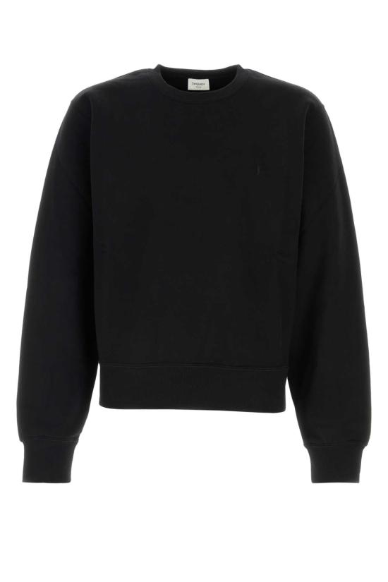 25FW 생로랑 CASSANDRE, 캐산드르 크루넥 스웨트셔츠 820127Y36SW 1000 BLACK
