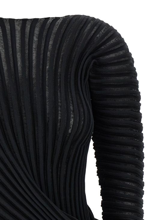  이세이 미야케 블라우스 IS306278BM BLACK - ISSEY MIYAKE