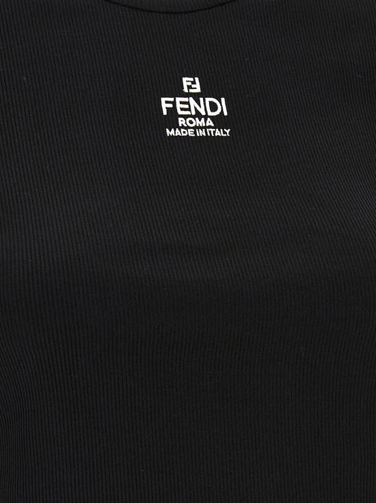 26SS 펜디 폴로 티셔츠 FE325097BM BLACK - FENDI