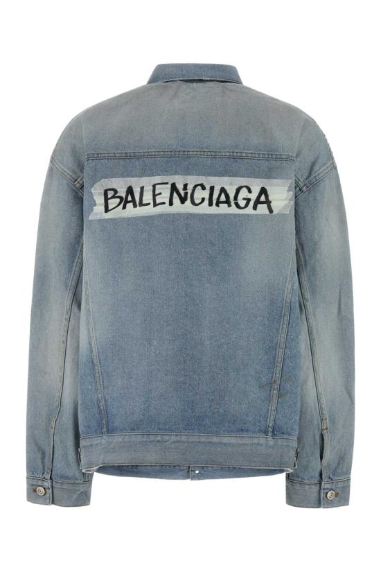 26SS 발렌시아가 레귤러 핏 데님 재킷 861410TTWB1 4009 BLUE - BALENCIAGA