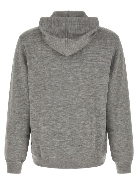 26SS 브루넬로 쿠치넬리 후드 티셔츠 BR338371BM GRAY - BRUNELLO CUCINELLI