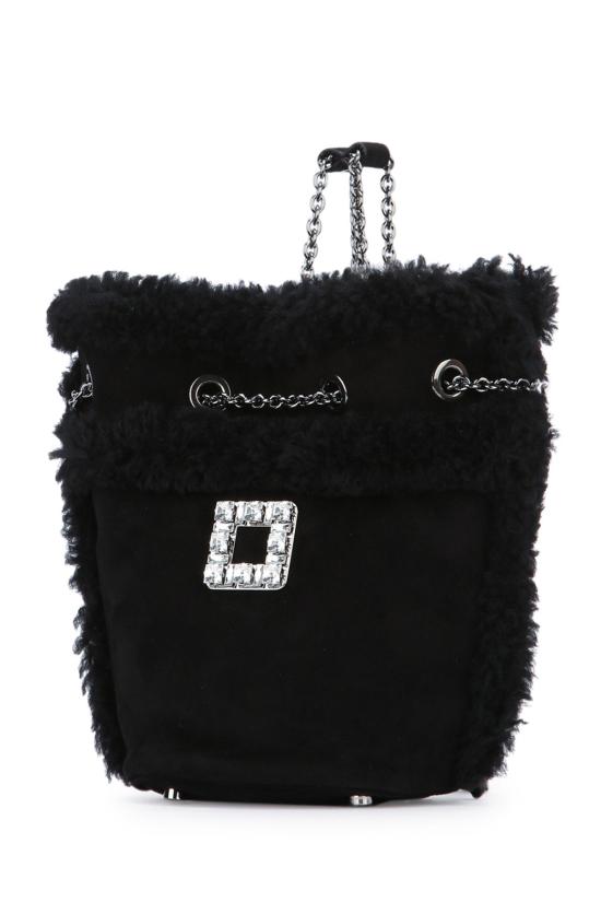 25FW 로저비비에 토트백 RBWANMG2100UPV B999 BLACK - ROGER VIVIER