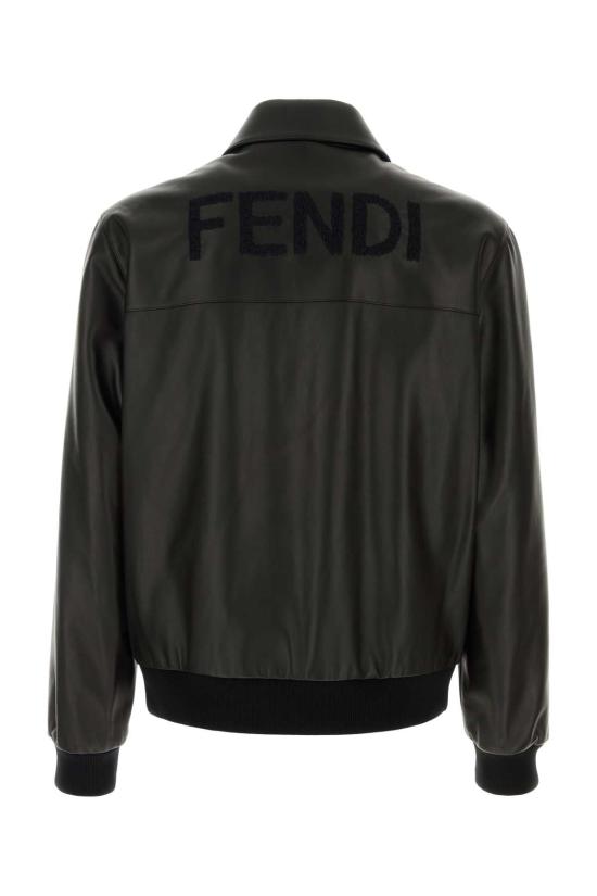 26SS 펜디 레더 블루종 FPJ139ATJZ F0GME BLACK - FENDI