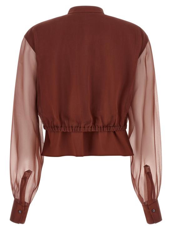 26SS 브루넬로 쿠치넬리 블라우스 BR338386BM BROWN - BRUNELLO CUCINELLI