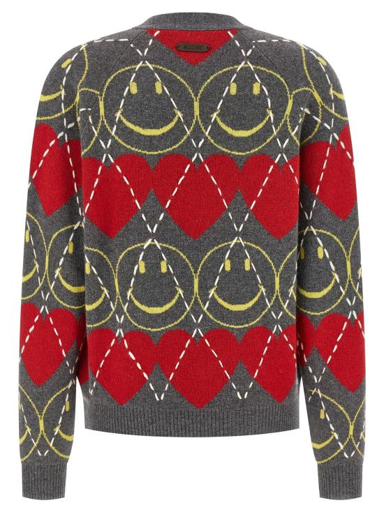 25FW 모스키노 가디건 MO316917BM GRAY - MOSCHINO