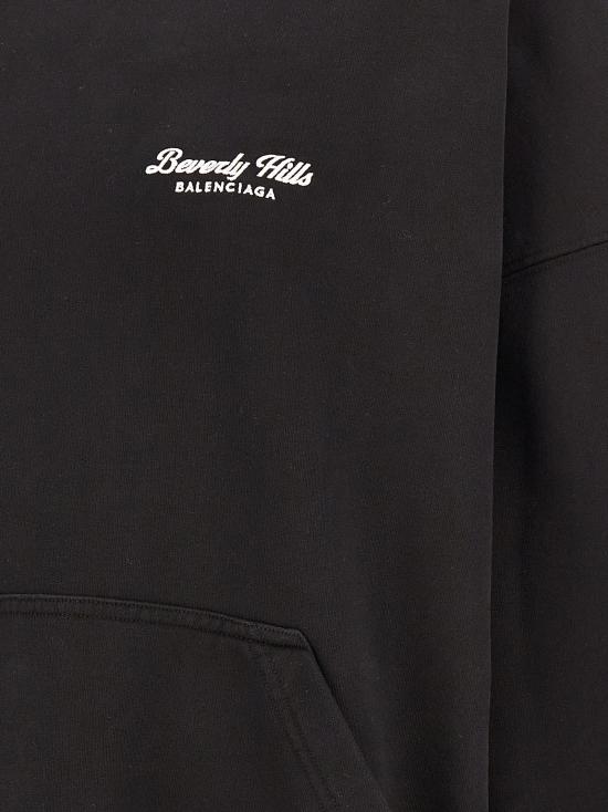  발렌시아가 후드 티셔츠 BA291752BM BLACK - BALENCIAGA
