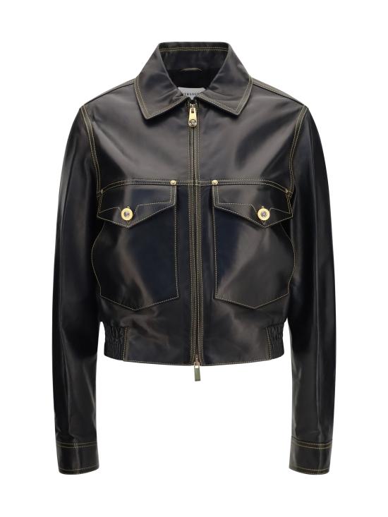26FW 베르사체 자켓 10257071A18381 1B000 BLACK