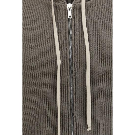 26SS 릭 오웬스 후드 티셔츠 RIRU01F261434BB GRAY - RICK OWENS