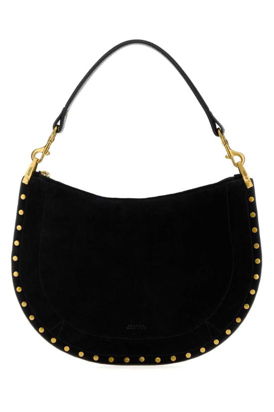 26FW 이자벨마랑 오스칸 소프트 지퍼 백 BF0066FAB2C03M 01BK BLACK