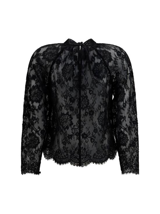 26FW 셀프 포트레이트 셔츠 PF26032TAB BLACK - SELF PORTRAIT