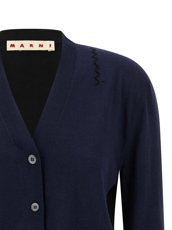 25FW 마르니 가디건 MA318227BM NAVY - MARNI