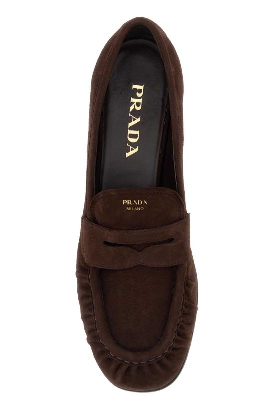 26FW 프라다 플랫 슈즈 1D175OF020008 F0003 BROWN - PRADA