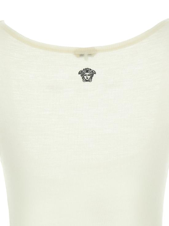 26SS 베르사체 민소매 티셔츠 VE331727BM WHITE - VERSACE