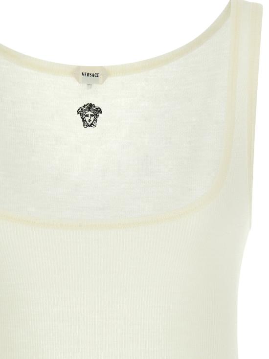 26SS 베르사체 민소매 티셔츠 VE331727BM WHITE - VERSACE