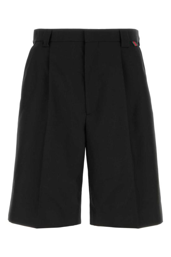 구찌 웹 울 블렌드 트윌 쇼츠 787249ZAMII 1043 BLACK