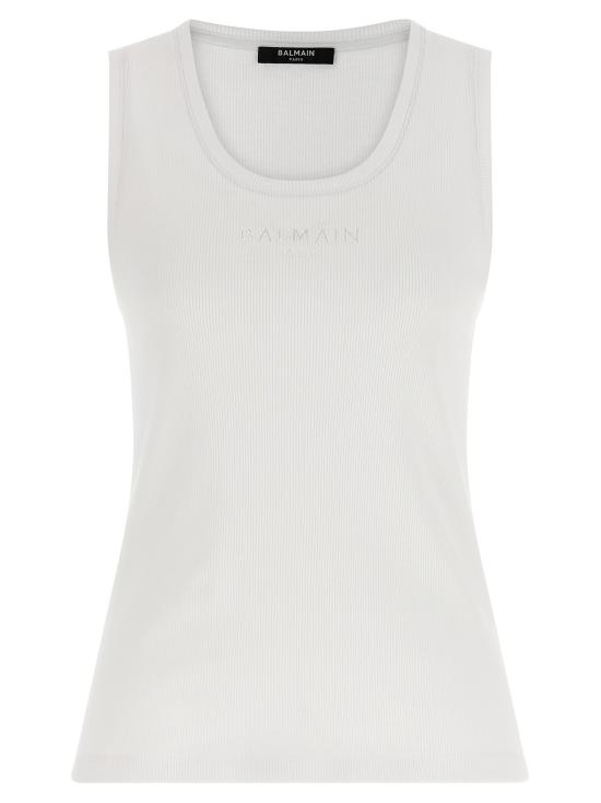 26SS 발망 민소매 티셔츠 BA333099BM WHITE
