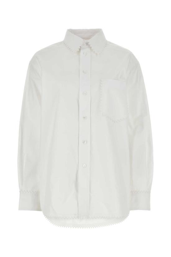  보테가베네타 셔츠 775230V2BL0 9000 WHITE
