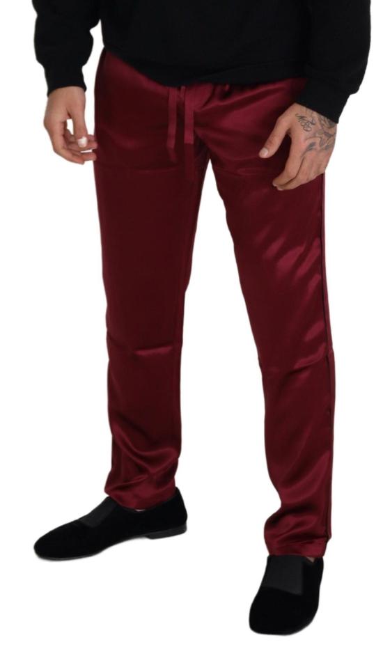  돌체앤가바나 트레이닝/조거 팬츠 PAN74044 BURGUNDY - DOLCE & GABBANA
