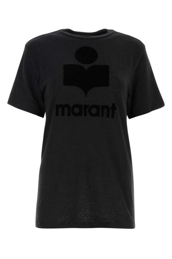 26SS 이자벨마랑에뚜왈 주엘 로고 티셔츠 TS0001FBA1N09E 01BK BLACK