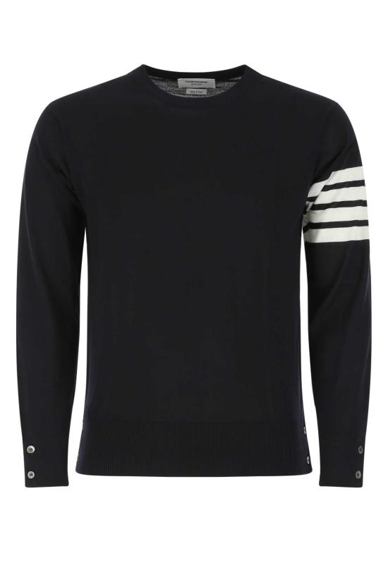 26SS 톰브라운 사선완장 메리노 울 니트 MKA002AY1014 415 NAVY