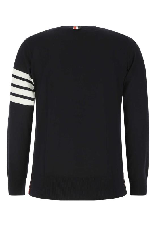 26SS 톰브라운 사선완장 메리노 울 니트 MKA002AY1014 415 NAVY - THOM BROWNE