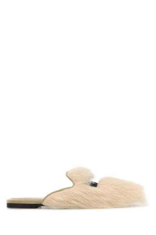 26SS 돌체앤가바나 시어링 스웨이드 슬리퍼 CI0224A9Y93 8H070 BEIGE