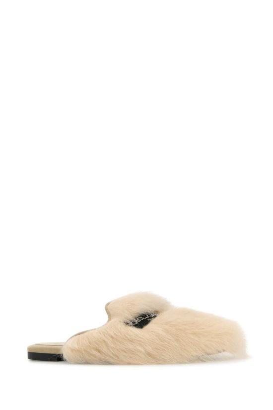 26SS 돌체앤가바나 시어링 스웨이드 슬리퍼 CI0224A9Y93 8H070 BEIGE - DOLCE & GABBANA