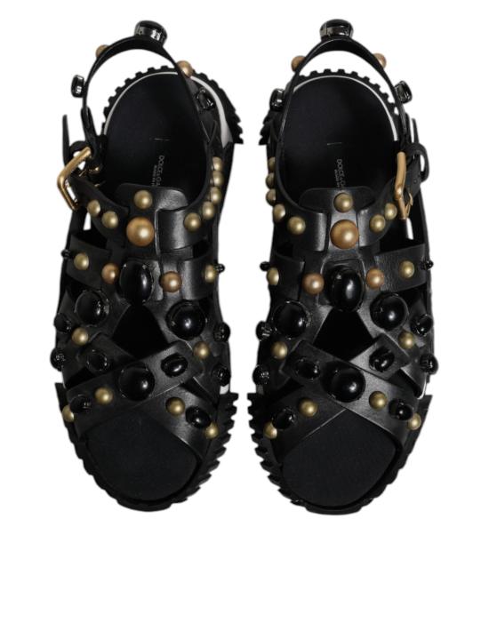  돌체앤가바나 샌들 MV6803 2 BLACK - DOLCE & GABBANA