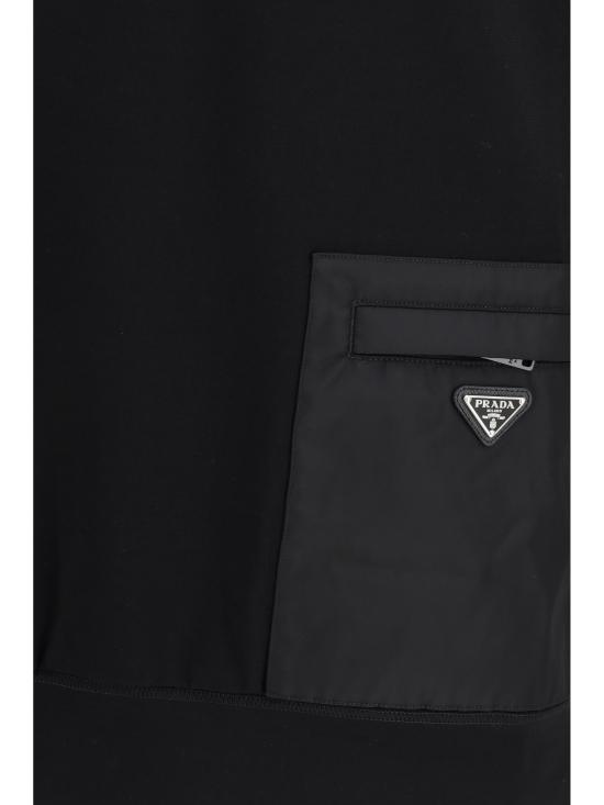 26FW 프라다 스트레치 저지 스웨트셔츠 스트레치 저지 스웨트셔츠 UJL179SWMO1YSZ F0002 BLACK - PRADA