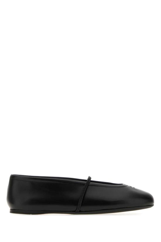 26FW 미우미우 나파 레더 발레리나 플랫 슈즈 5F334EF005070 F0002 BLACK