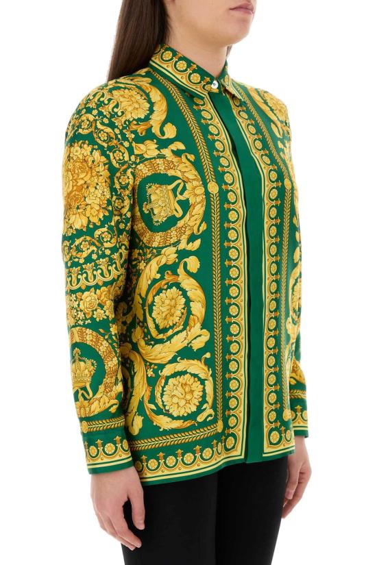 26SS 베르사체 셔츠 10013601A04236 5GD10 GREEN - VERSACE