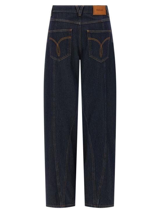 25FW 베르사체 데님 팬츠 VE316560BM NAVY - VERSACE