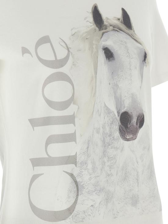 26SS 끌로에 폴로 티셔츠 CH330441BM WHITE - CHLOE