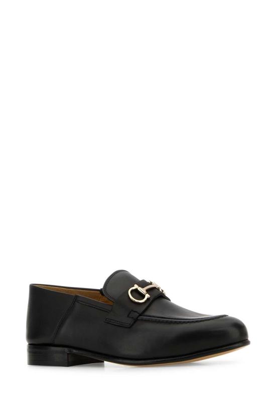 25FW 살바토레 페라가모 플랫 슈즈 01E1007584681C NERNEWBIS BLACK - SALVATORE FERRAGAMO