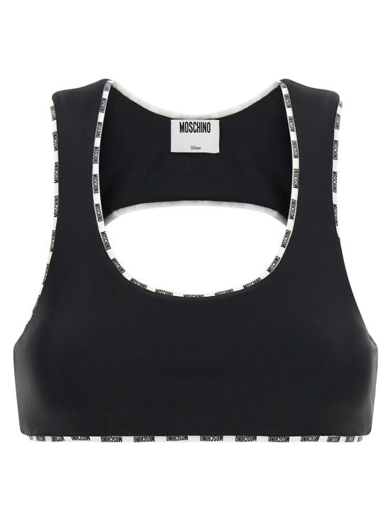 26FW 모스키노 민소매 티셔츠 MO337570BM BLACK