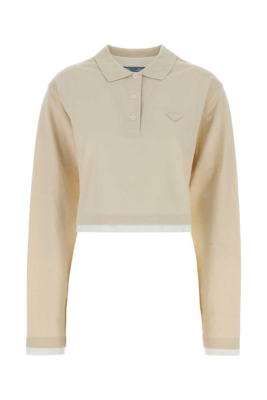 26FW 프라다 폴로 티셔츠 39683SOOO1736 F0K74 BEIGE