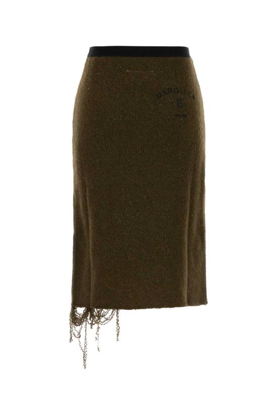 26FW MM6 메종마르지엘라 스커트 S52ME0036M13283 727S BROWN - MM6 MAISON MARGIELA
