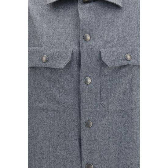 26FW 브루넬로 쿠치넬리 셔츠 BRMY6660721C002BB GRAY - BRUNELLO CUCINELLI
