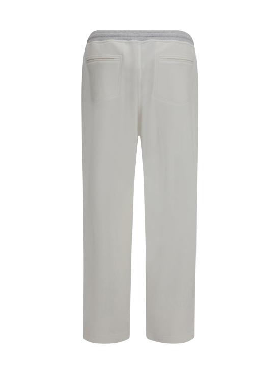 26FW 브루넬로 쿠치넬리 팬츠 MM8263388G CA819 WHITE - BRUNELLO CUCINELLI