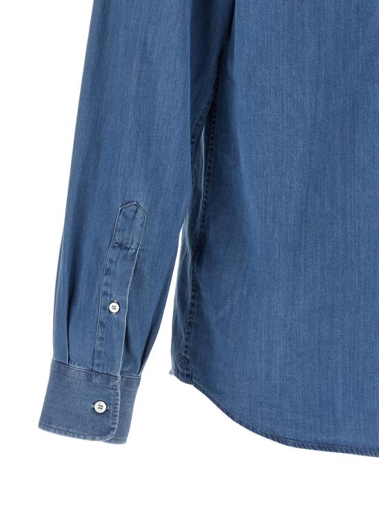 26SS 브루넬로 쿠치넬리 셔츠 BR326174BM BLUE - BRUNELLO CUCINELLI