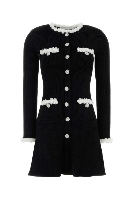 26FW 셀프 포트레이트 원피스 AW26099SB BLACK
