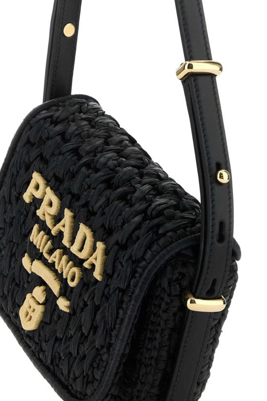 26SS 프라다 라피아 숄더백 1BD362VOOB2M2T F0ES7 BLACK - PRADA