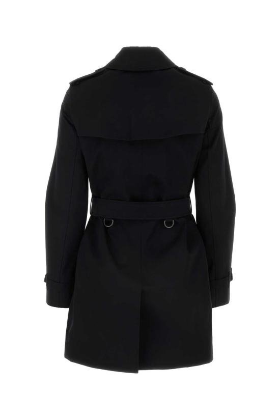  버버리 숏 켄싱턴 헤리티지 트렌치 코트 8079415 A1189 BLACK - BURBERRY