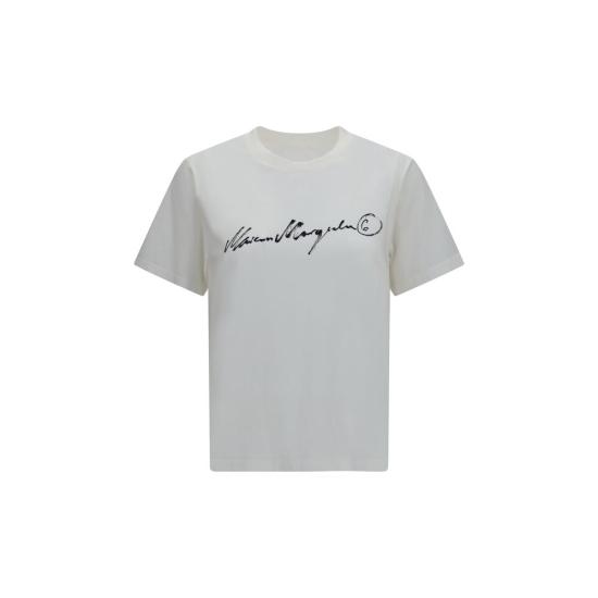 26FW MM6 메종마르지엘라 폴로 티셔츠 MMS52GC0368M20258101BB WHITE