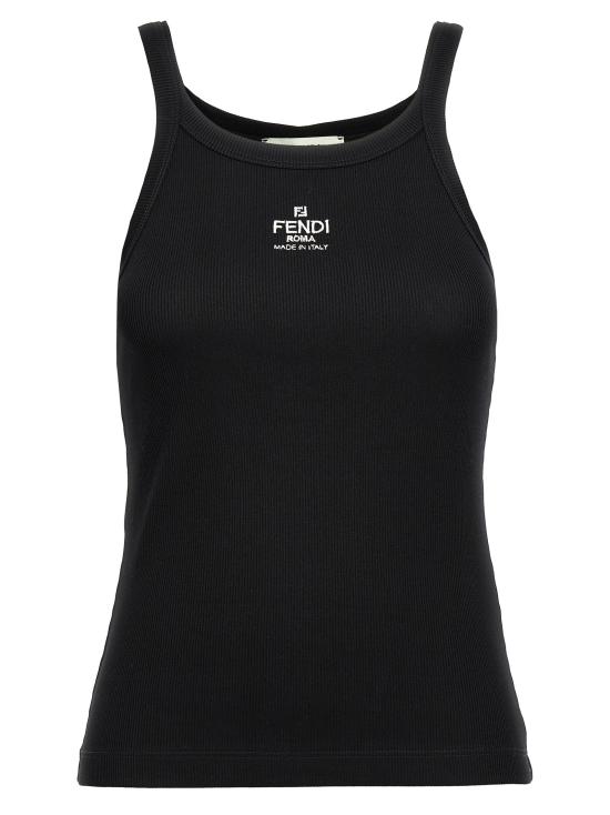 26SS 펜디 민소매 티셔츠 FE254885BM BLACK