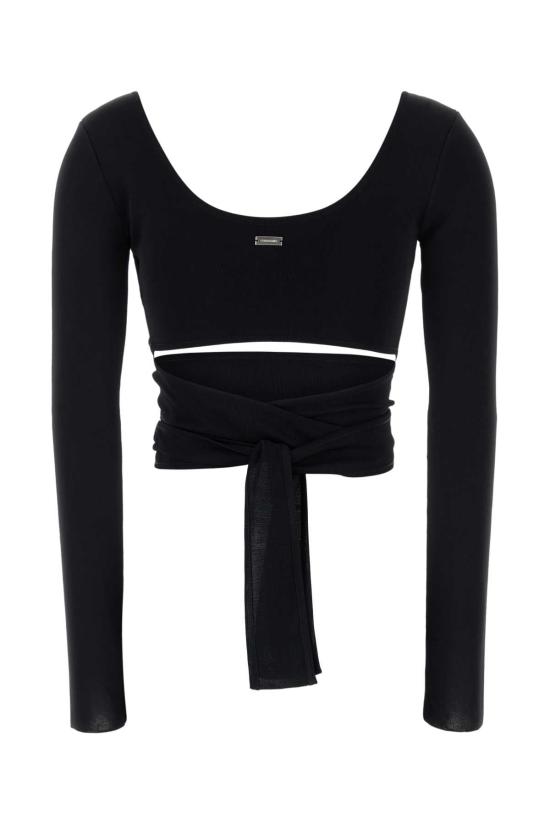  살바토레 페라가모 바디수트 티셔츠 113442782986 NERO BLACK - SALVATORE FERRAGAMO