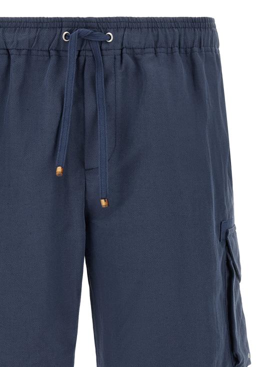 26SS 브루넬로 쿠치넬리 숏팬츠 BR336238BM BLUE - BRUNELLO CUCINELLI