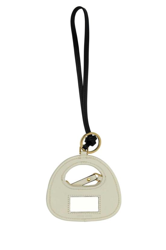 26SS 미우미우 완더 레더 참 5TL3572CWB F0009 WHITE - MIU MIU